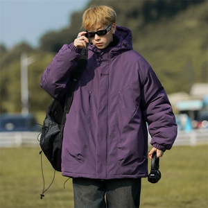抖音得物棉衣男防风防水冲锋衣连帽棉服加厚棉服外套JH-MY845-P65图片