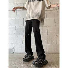 夏秋衔接冰丝透气休闲裤男垂感阔腿拖地裤K0932-P43，男装休闲裤，星座308B-1