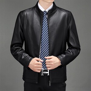 夹克男外套春季新款皮衣男士翻领青年皮夹克韩版潮流休闲百搭男装,男装皮衣,电商B212（原钱塘6029）