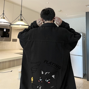 牛仔夹克男大码牛仔外套男茄克 NJ77129-P60加绒款-P75图片