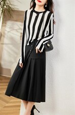 现货，自由搭配，套裙，针织上衣，半裙，女装半身裙，金典明美