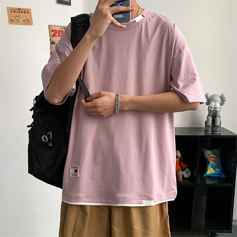 夏季短袖破领纯色TC305-P25,男装T恤,星座717