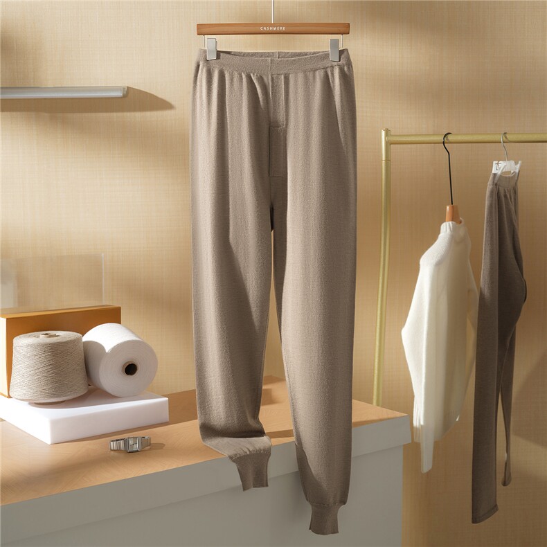 2025秋冬新款百搭男士打底裤，男装休闲裤，澳坤羊绒