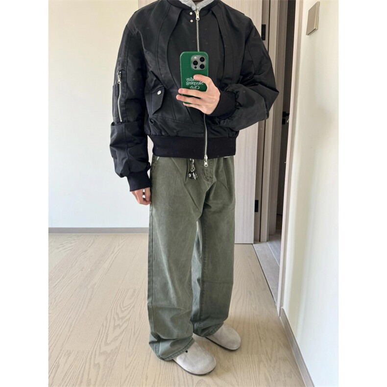 【有货】FM10LL-特P85 飞行夹克棉服男加厚Bomber棒球服外套图片