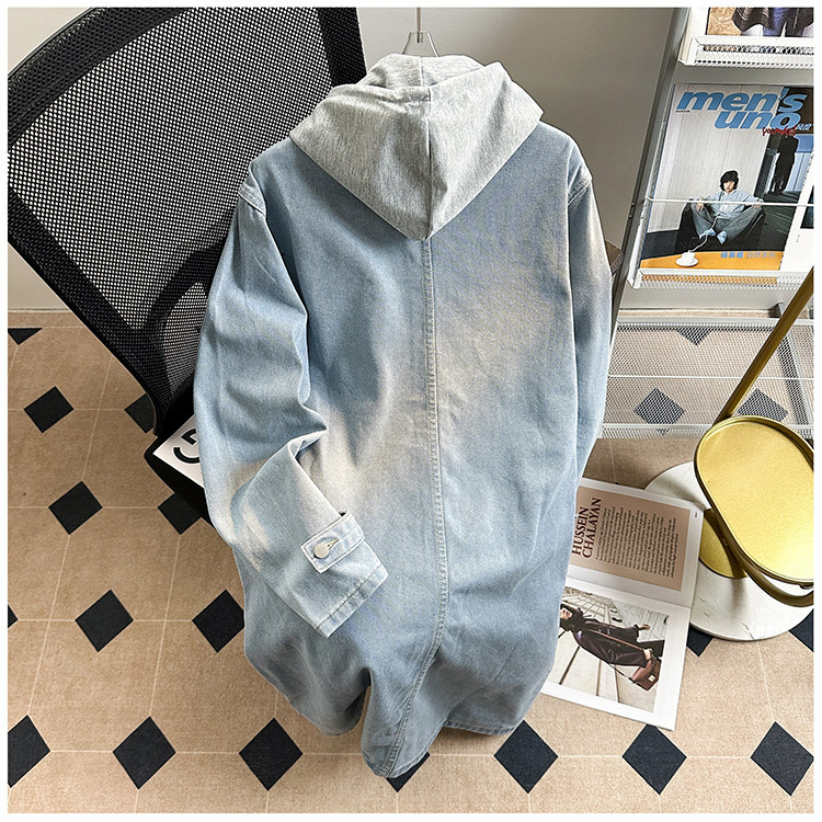 FY5002-P90-控138M-5XL现货风衣长款大码宽松过膝大衣,男装风衣,星座116