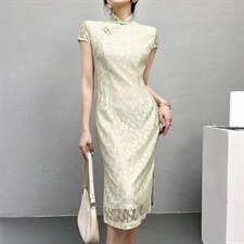 现货新款蕾丝旗袍连衣裙，女装汉服/婚纱/旗袍/礼服，序儿