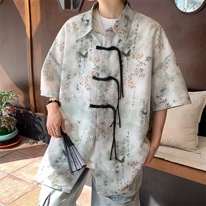 新中式夏季2025新款短袖衬衫图片