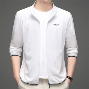 冰丝防晒衣男透气薄款男防晒服上衣立领男士夹克外套薄款MSNA663