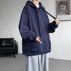 8XL-M加绒连帽卫衣加厚大码美式重磅硬挺上衣外套秋冬WY9101/P60，女装短外套，电商B238