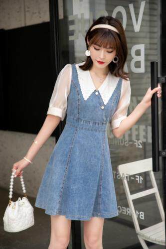 牛仔连衣裙，女装连衣裙，英利伊人