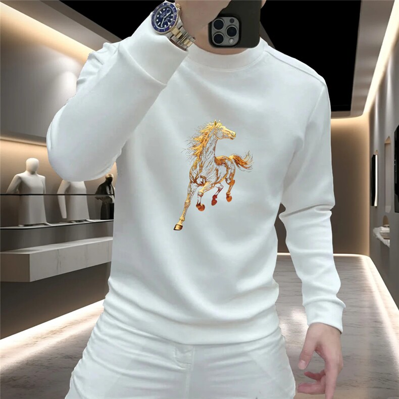 男士潮款加绒卫衣圆领时尚印花LH2029P32,男装卫衣,星座1112-1