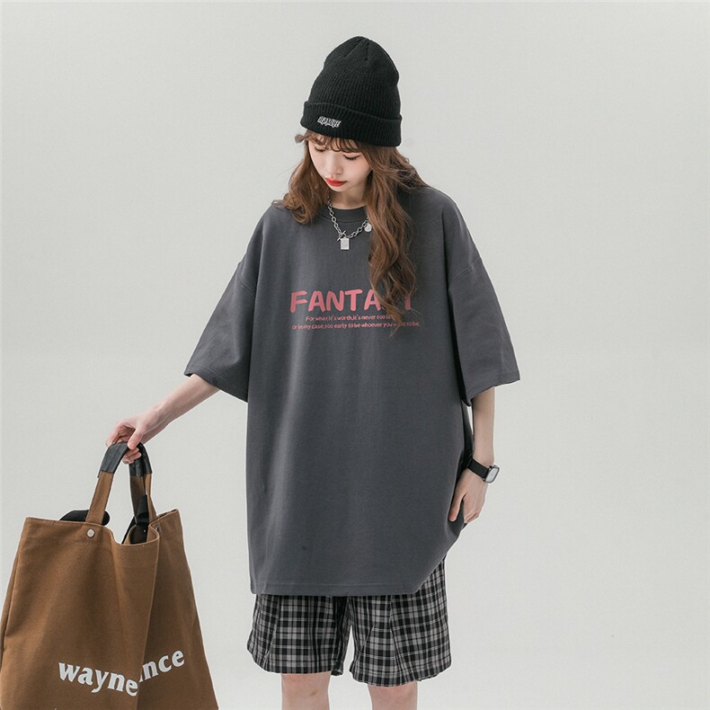 中性风23新款夏季时尚百搭雪山印花宽松短袖T恤T6091P25控38,男装T恤,电商A268