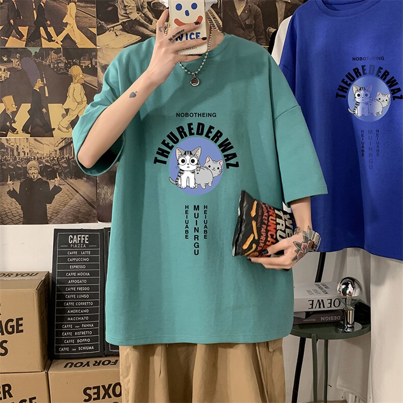 DX17160-P20纯短袖t恤男大码半袖打底衫宽松体恤衫港风,男装T恤,电商A040