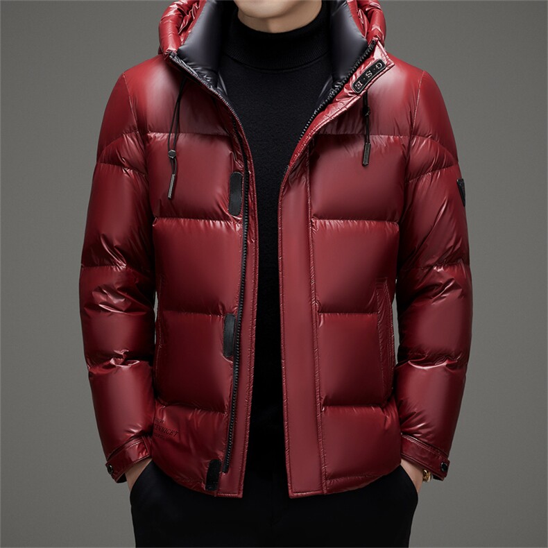 羽绒服男冬季加厚极寒外套2026新款高端男士短款中老年爸爸装亮色,男装羽绒服,电商B212（原钱塘6029）
