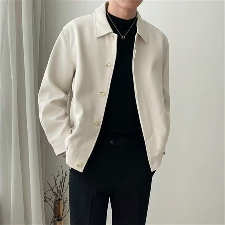 W10381-P50网图现货美式复古宽松翻领行政夹克百搭外套,男装夹克,星座1608