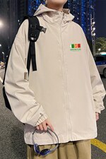 ！春秋新款港风休闲连帽夹克男宽松外套男装DJK234-P45图片