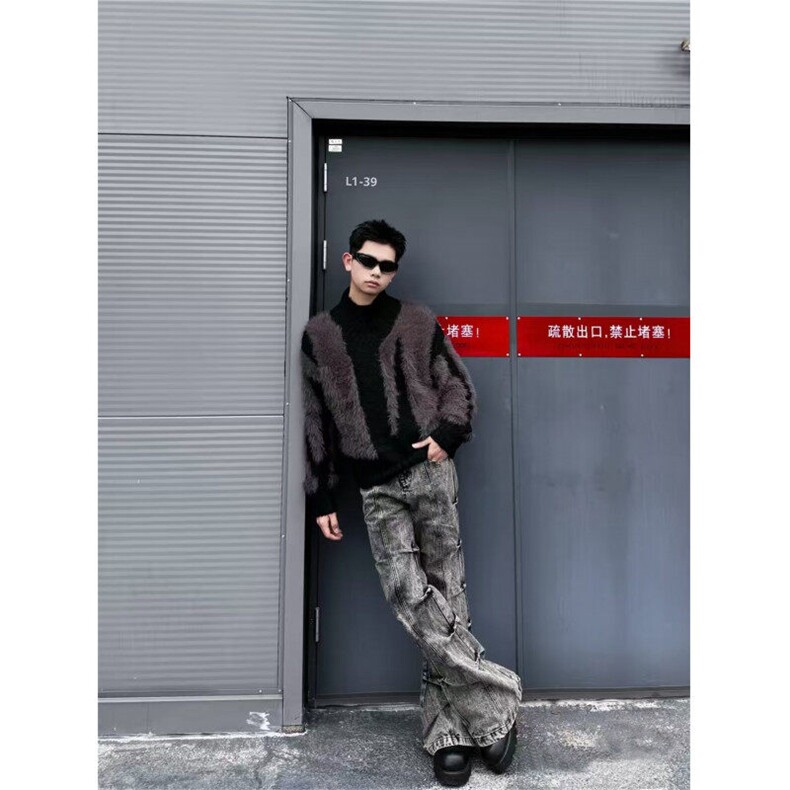 现货！2025抖音牛仔裤高街休闲裤网图-EX50200-A061-特批45,男装休闲裤,电商A061