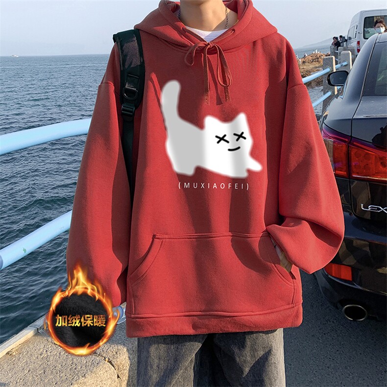 抖音供货、复合重磅加绒现货连帽卫衣宽松D223A-JR-WY2384-特P40,男装卫衣,电商019-1