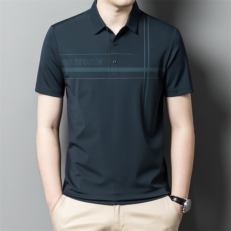 男士t恤短袖高端夏季翻领爸爸Polo衫男中年商务休闲XY3902-P58，男装Polo衫，星座1105-3