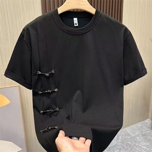 夏季痞帅炸街短袖t恤男装半袖体恤2025新款高级感休闲ins衣服图片