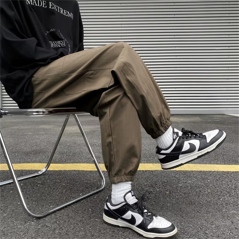 束脚工装裤潮牌ins百搭高街男款男春秋季宽松休闲裤K6121-P35,男装休闲裤,星座512-2