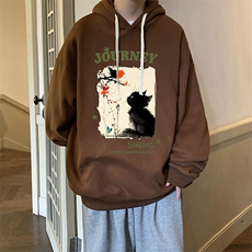 连帽卫衣男大码胖子帽衫大号运动服WY2433-P35，男装卫衣，电商A040