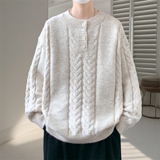 时尚百搭毛衣保暖男春秋美式潮牌宽松休闲针织衫BX752-P65，男装针织衫/毛衣，星座1105-3