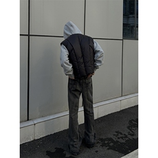 B221美式ins高街暗黑重工艺宽松微喇牛仔裤LK23128-P60控78，男装牛仔裤，电商B221