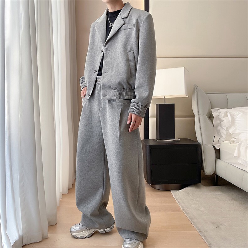 2025冬季网红加绒西服套装西装两件套运动套装P175常规P165,男装西服,星座1104（原A460）