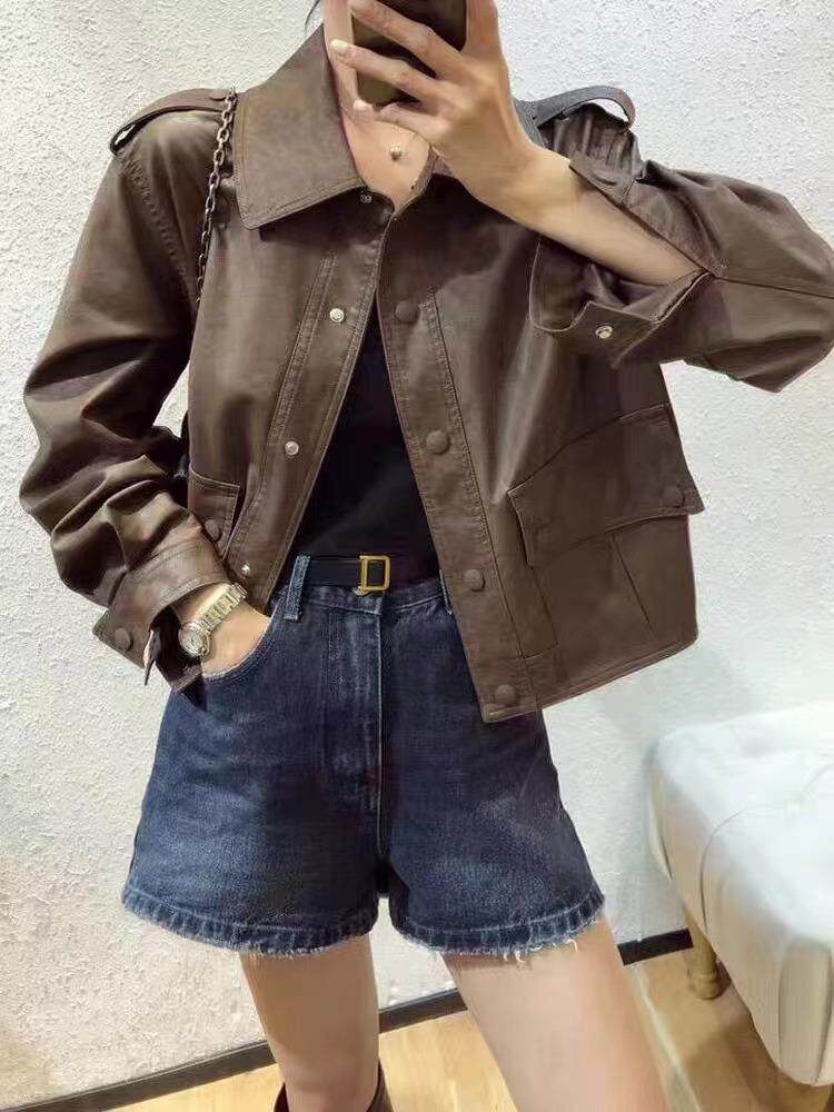 秋季皮衣，女装皮衣，卡薇尔