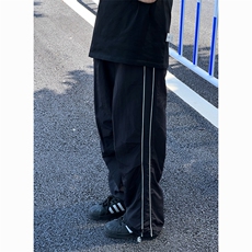 夏季薄款塔丝隆伞兵速干高级潮流宽松直筒休闲裤，男装休闲裤，星座410-7