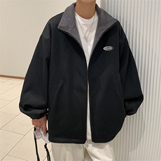 现货2026春季两面穿港风流行中性高街夹克男女外套W313-P58，男装夹克，电商A170