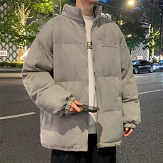 高级感clenafit立领棉服男冬季美式复古脏脏宽松潮流帅气棉衣外套，男装棉衣，电商A022