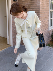气质潮流两件套女2025秋季新款小香风时尚外套半身裙套装职业装，女装套装/套裙，霓裳依族
