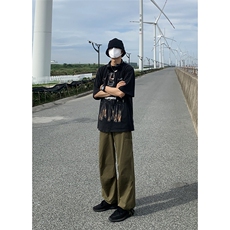 B221美式ins街头hiphop宽松工装休闲裤子LK23122-P65控88，男装休闲裤，电商B221