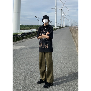 B221 美式ins街头hiphop宽松工装休闲裤子 LK23122-P65 控88图片