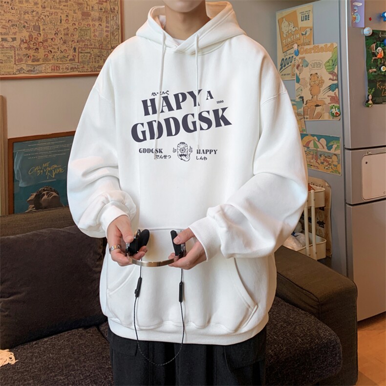 已注册/春秋新款宽松连帽卫衣男潮百搭外套青年WY9279/P45加绒P50,男装卫衣,电商B316