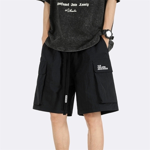 夏季薄款户外宽松五分休闲裤美式复古潮牌工装短裤男 K7146-P32图片