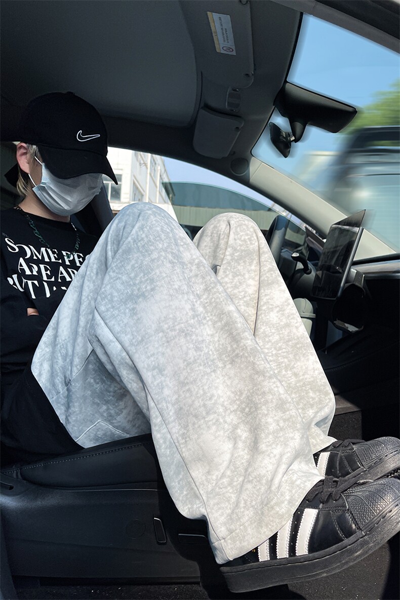 8XL-M休闲裤男复古做旧扎染卫裤特大码裤男裤脏脏裤K985P50控78,男装休闲裤,电商D206-1