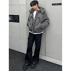 网图现货美式宽松连帽设计感加厚棉服MY2530特P90，男装棉衣，星座205-3