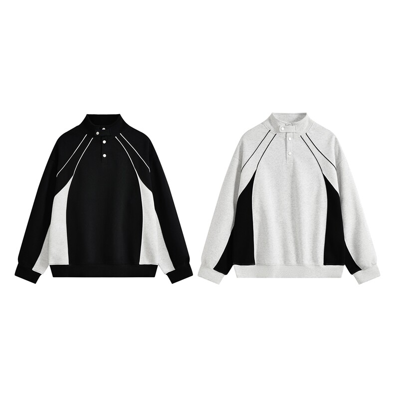 重磅boxy短款全棉430克直播品质短宽套头外套男RH5346-P55,女装短外套,星座610B-1