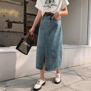 牛仔半裙,女装半身裙,肆尔