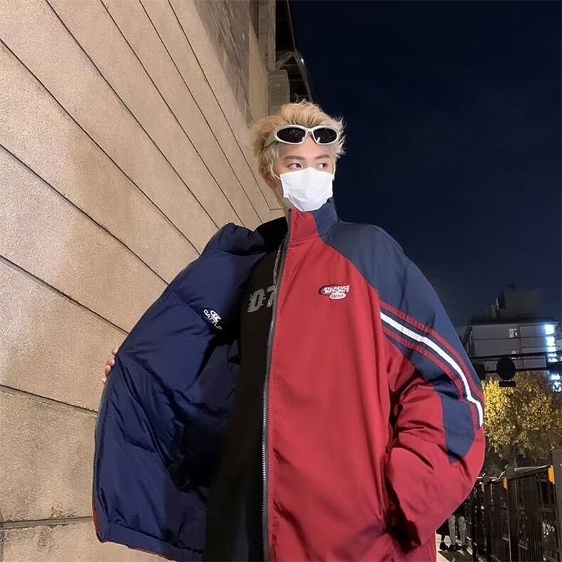 新款双面穿棉衣男冬季棉袄外套韩版潮流面包服HT38P98,男装棉衣,星座1116-2
