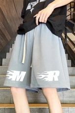 冰丝短裤男士大码宽松休闲五分裤男运动中裤MK37312-P15，男装休闲裤，电商A040