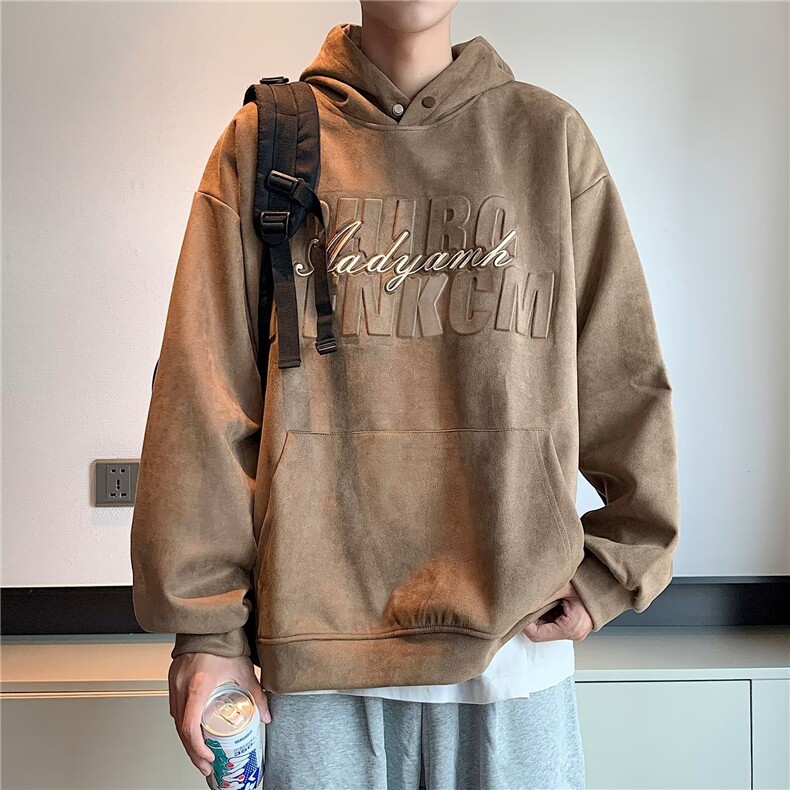 卫衣男潮ins港风潮流麂皮绒XT10P40,男装卫衣,星座1116-2