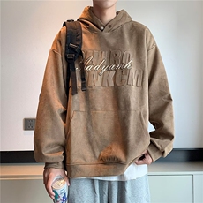 卫衣男潮ins港风潮流麂皮绒XT10P40，男装卫衣，星座1116-2