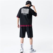 2021夏季短袖套装男士新款潮牌男装t恤DS653T，男装T恤，电商A102