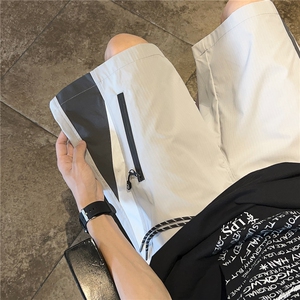 有视频 815A-XKZ333-p35特控49 拼接设计冲锋裤短裤运动裤子中裤图片