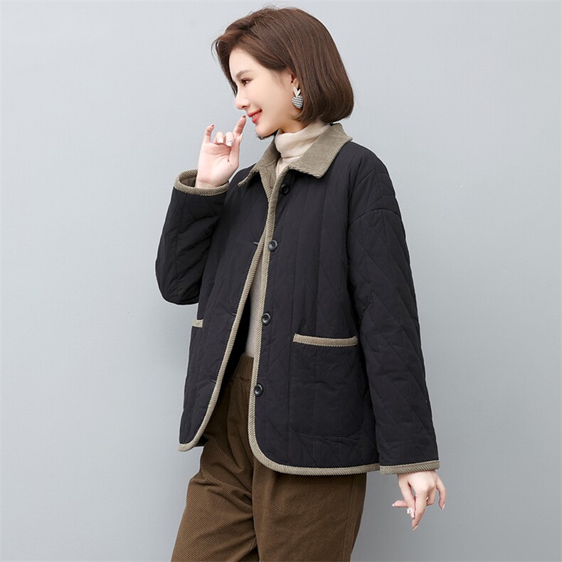棉衣棉服女2022新款冬季中年妈妈冬季棉袄夹棉外套,女装棉衣/棉服,忆绮罗