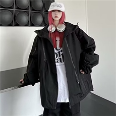 J22-P382025新款冲锋衣外套男款春秋潮牌男装工装痞帅夹克男生，男装夹克，电商B323A